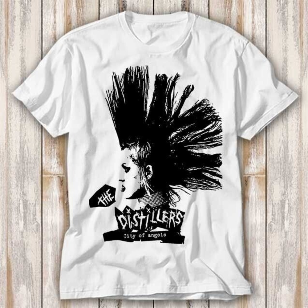 Mohawk The Distillers City Of Angels Rock Punk T Shirt